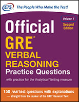 ETS GRE Verbal Reasoning coursebook